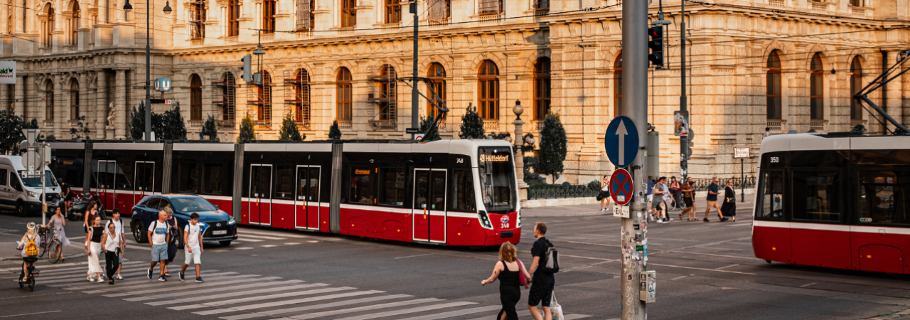Prieskum Modal Split 2025: Ekologická mobilita si vo Viedni naďalej udržiava stabilne vysokú úroveň.