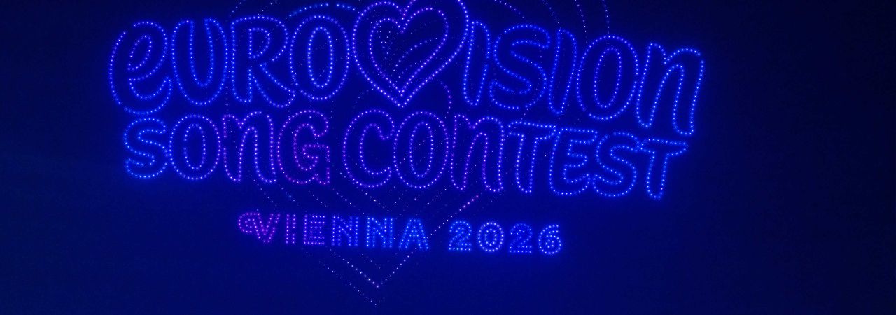 Дворецът Шьонбрун и надпис Songcontest 2026 Виена